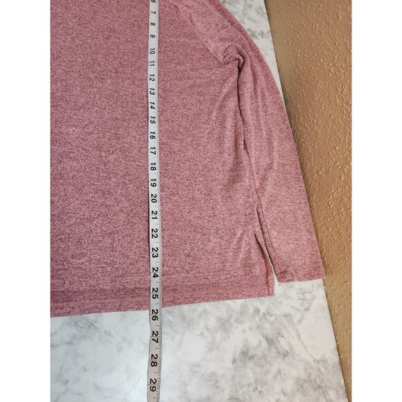 Old Navy Women's Pink Solid Stretch Round Neck Long Sleeve T-Shirt Size Large‎ - Picture 6 of 6